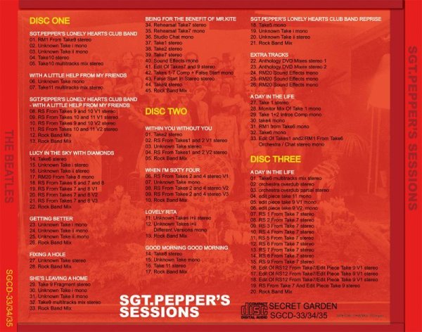 Photo2: THE BEATLES - SGT.PEPPER'S SESSIONS 3CD [SECRET GARDEN] (2)