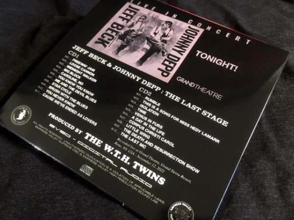 Photo2: JEFF BECK & JOHNNY DEPP- THE LAST STAGE 2CD JEFF COVER  [EMPRESS VALLEY] (2)