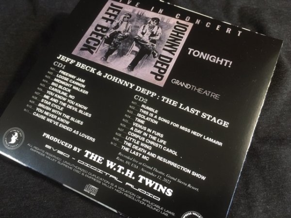 Photo2: JEFF BECK & JOHNNY DEPP- THE LAST STAGE 2CD J&J COVER  [EMPRESS VALLEY] (2)