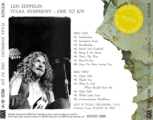 Photo2: LED ZEPPELIN - TULSA SYMPHONY 2CD [WENDY] (2)