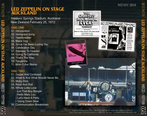 Photo2: LED ZEPPELIN - ON STAGE AUCKLAND 2CD [WENDY] (2)