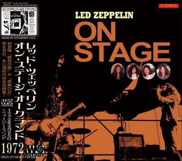 Photo1: LED ZEPPELIN - ON STAGE AUCKLAND 2CD [WENDY] (1)