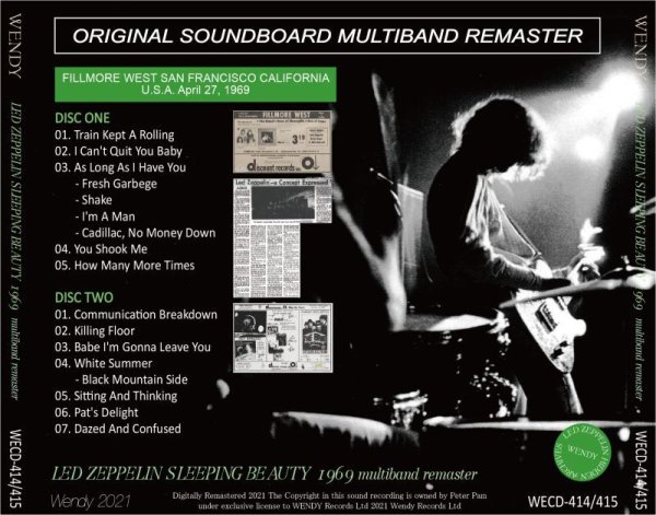 Photo2: LED ZEPPELIN - 1969 SLEEPING BEAUTY MULTIBAND REMASTER 2CD [WENDY] (2)