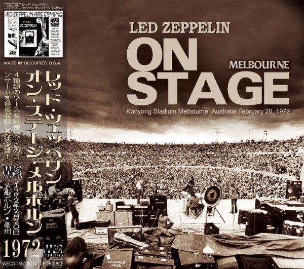Photo1: LED ZEPPELIN - ON STAGE MELBOURNE 2CD [WENDY] (1)