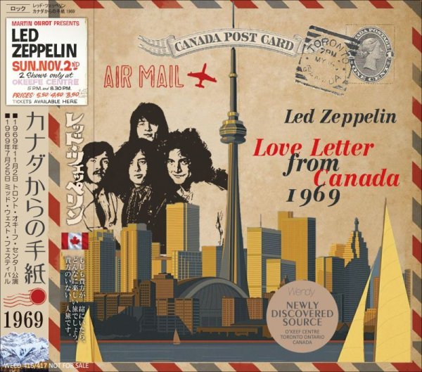 Photo1: LED ZEPPELIN - 1969 LOVE LETTER FROM CANADA 2CD [WENDY] (1)