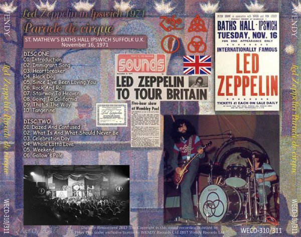 Photo2: LED ZEPPELIN - PARADE DE CIRQUE 1971 2CD [WENDY] (2)