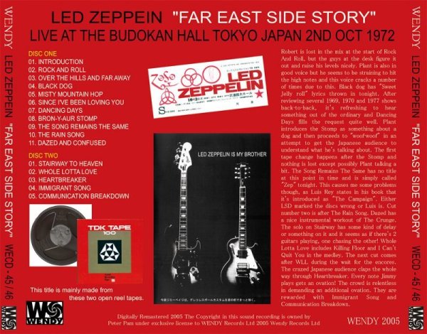 Photo2: LED ZEPPELIN - FAR EAST SIDE STORY 2CD [WENDY] (2)