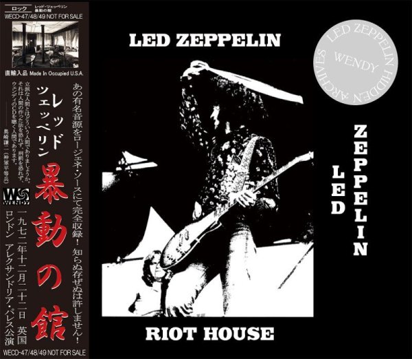 Photo1: LED ZEPPELIN - RIOT HOUSE 3CD [WENDY] (1)
