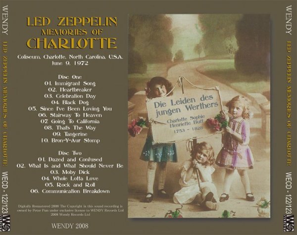 Photo2: LED ZEPPELIN - MEMORIES OF CHARLOTTE 2CD [WENDY] (2)
