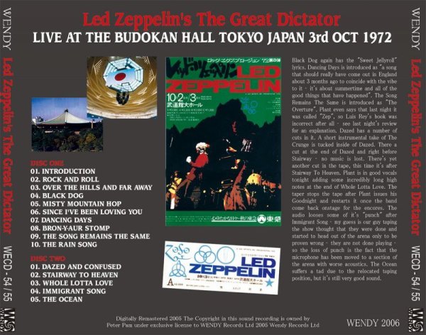 Photo2: LED ZEPPELIN - THE GREAT DICTATOR 2CD [WENDY] (2)