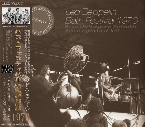 Photo1: LED ZEPPELIN - BATH FESTIVAL 1970 2CD [WENDY] (1)