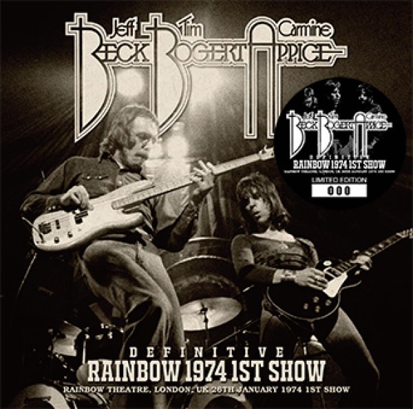 Photo1: BECK, BOGERT & APPICE - DEFINITIVE RAINBOW 1974 1ST SHOW CD [Wardour-548] (1)