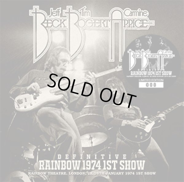 Photo1: BECK, BOGERT & APPICE - DEFINITIVE RAINBOW 1974 1ST SHOW CD [Wardour-548] ★★★STOCK ITEM / HOT SPRING SALE★★★ (1)
