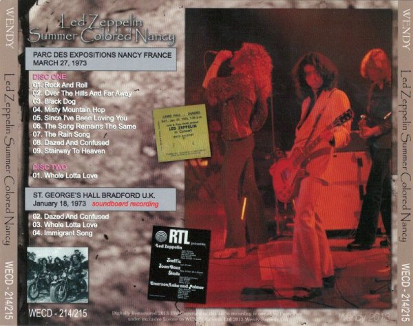 Photo2: LED ZEPPELIN - SUMMER COLORED NANCY 2CD [WENDY] (2)
