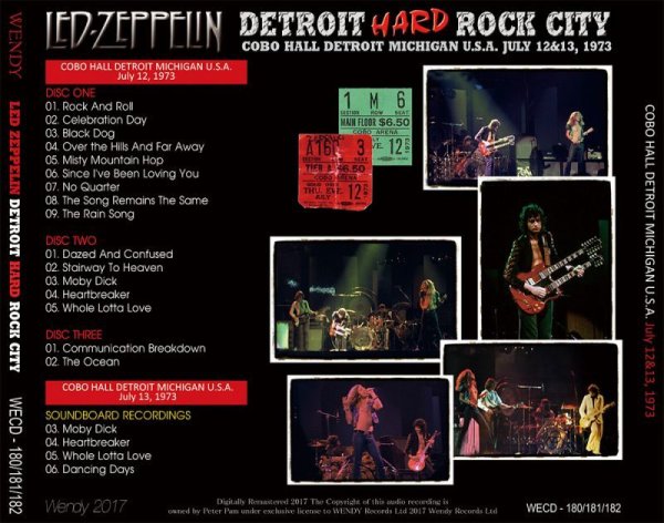 Photo2: LED ZEPPELIN - DETROIT HARD ROCK CITY 3CD [WENDY] (2)
