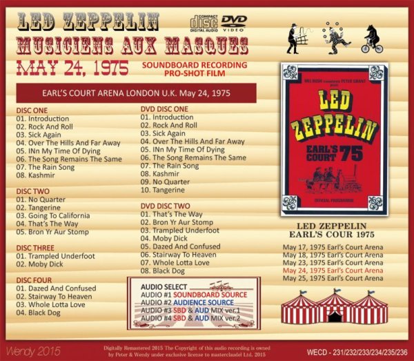 Photo2: LED ZEPPELIN - EARL'S COURT May 24, 1975 4CD+2DVD [WENDY] (2)
