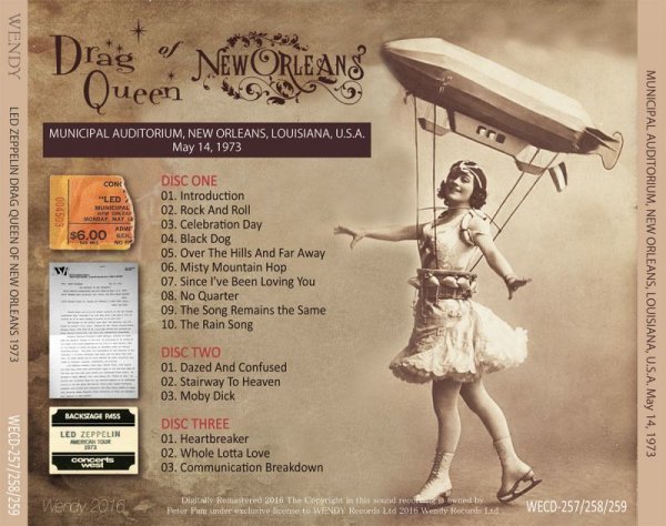 Photo2: LED ZEPPELIN - DRAG QUEEN OF NEW ORLEANS 3CD [WENDY] (2)