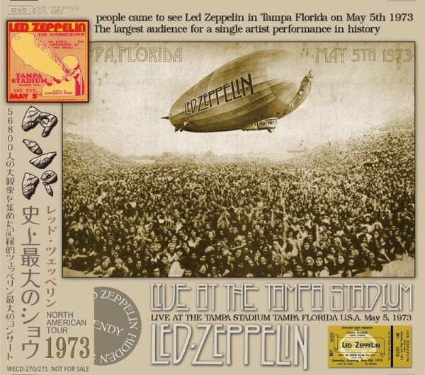 Photo1: LED ZEPPELIN - LIVE AT THE TAMPA STADIUM 1973 2CD [WENDY] (1)