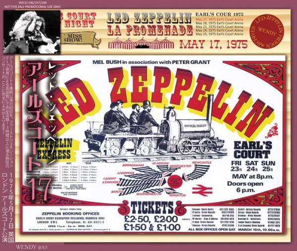 Photo1: LED ZEPPELIN - EARL'S COURT May 17, 1975 3CD [WENDY] (1)