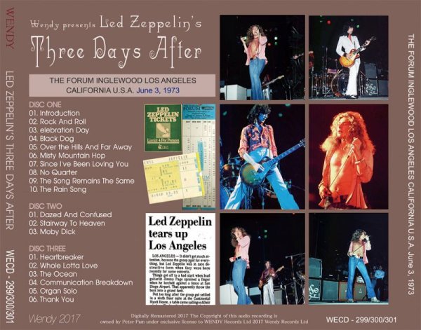 Photo2: LED ZEPPELIN - THREE DAYS AFTER 3CD [WENDY] (2)