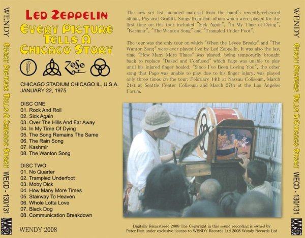 Photo2: LED ZEPPELIN - EVERY PICTURE TELLS A CHICAGO STORY 2CD [WENDY] (2)