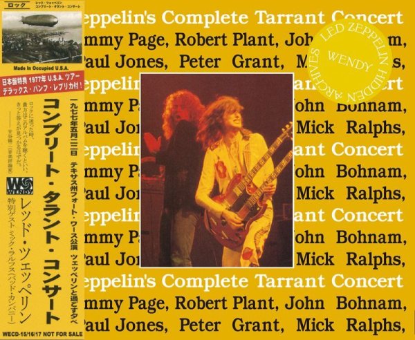 Photo1: LED ZEPPELIN - COMPLETE TARRANT CONCERT  3CD [WENDY] (1)