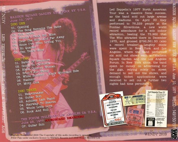 Photo2: LED ZEPPELIN - RELIC FROM A DIFFERENT AGE 3CD [WENDY] (2)