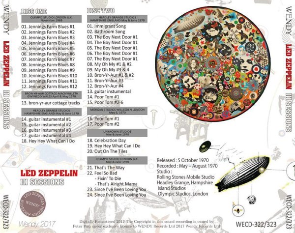 Photo2: LED ZEPPELIN - III SESSIONS 2CD [WENDY] (2)