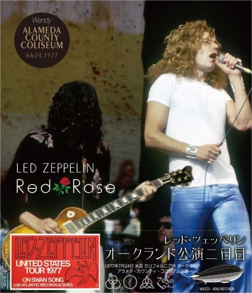 Photo1: LED ZEPPELIN - 1977 RED ROSE 3CD [WENDY] (1)