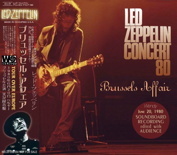 Photo1: LED ZEPPELIN - BRUSSELS AFFAIR 1980 2CD [WENDY] (1)