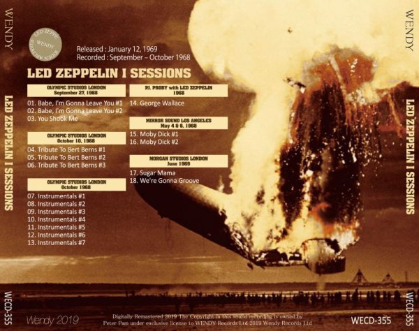 Photo2: LED ZEPPELIN - I SESSIONS CD [WENDY] (2)