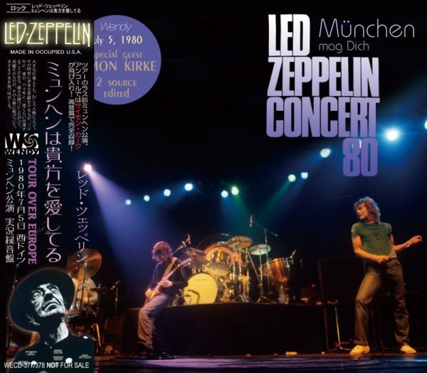 Photo1: LED ZEPPELIN - 1980 MUNCHEN MAG DICH 2CD [WENDY] (1)