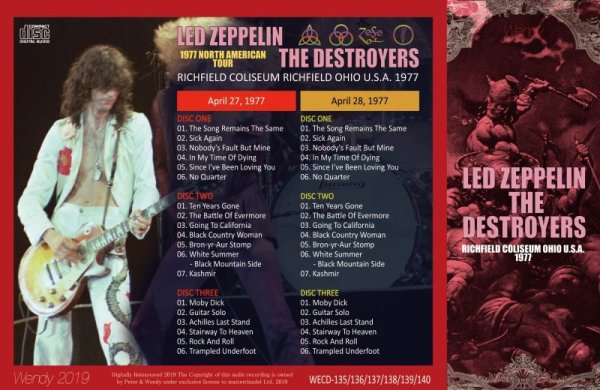 Photo2: LED ZEPPELIN - THE DESTROYERS 1977 6CD [WENDY] (2)