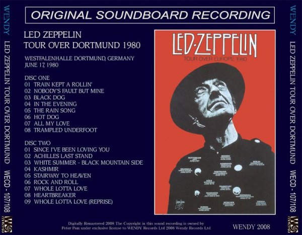 Photo2: LED ZEPPELIN - TOUR OVER DORTMUND 2CD [WENDY] (2)