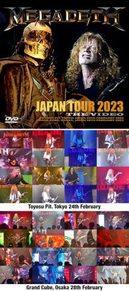 Photo1: MEGADETH - JAPAN TOUR 2023: THE VIDEO 2DVDR [Shades 1721]  (1)