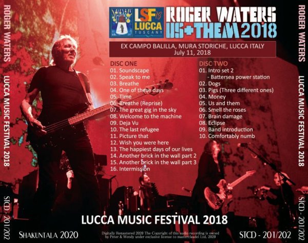 Photo2: ROGER WATERS - 2018 LUCCA MUSIC FESTIVAL 2CD [SHAKUNTALA] (2)
