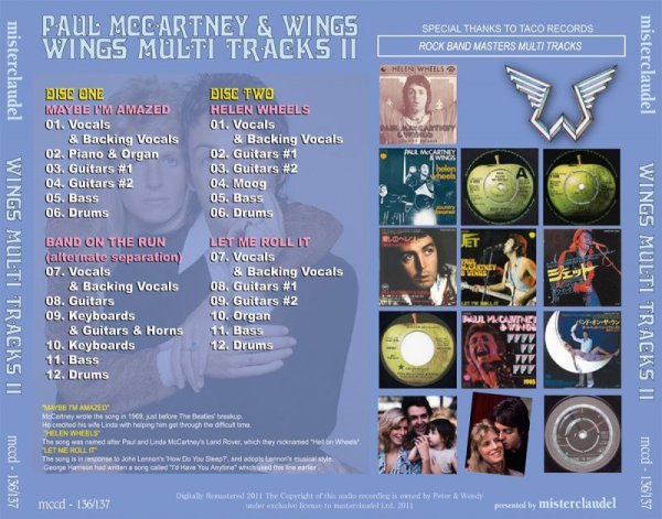 Photo2: PAUL McCARTNEY - WINGS MULTI TRACKS II 2CD [MISTERCLAUDEL] (2)