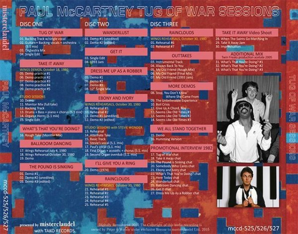 Photo2: PAUL McCARTNEY - TUG OF WAR SESSIONS 3CD [MISTERCLAUDEL] (2)