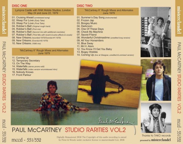 Photo2: PAUL McCARTNEY - STUDIO RARITIES Vol.2 2CD [MISTERCLAUDEL] (2)