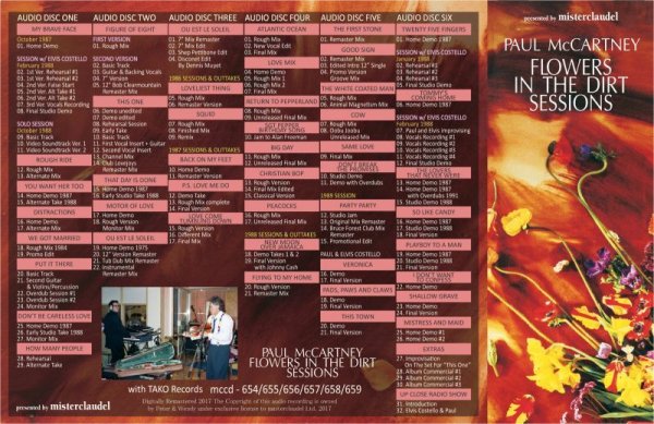 Photo2: PAUL McCARTNEY - FLOWERS IN THE DIRT SESSIONS 6CD [MISTERCLAUDEL] (2)