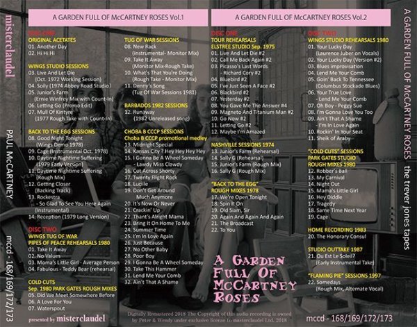 Photo2: PAUL McCARTNEY - THE TREVOR JONES TAPES - GARDEN FULL OF McCARTNEY ROSES 4CD [MISTERCLAUDEL] (2)