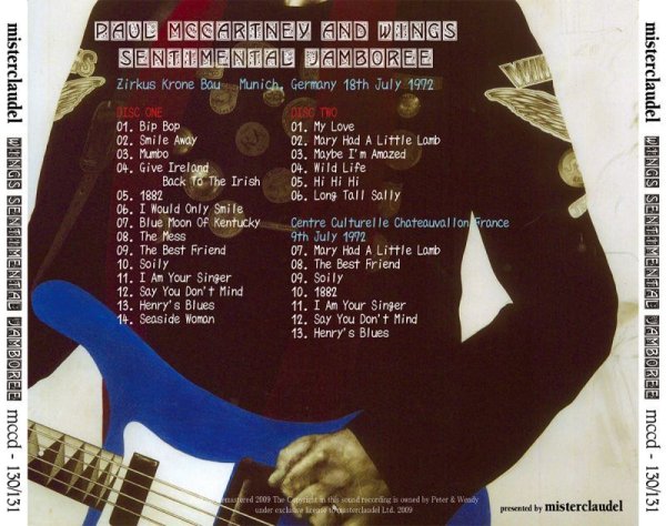 Photo2: PAUL McCARTNEY - SENTIMENTAL JAMBOREE 2CD [MISTERCLAUDEL] (2)