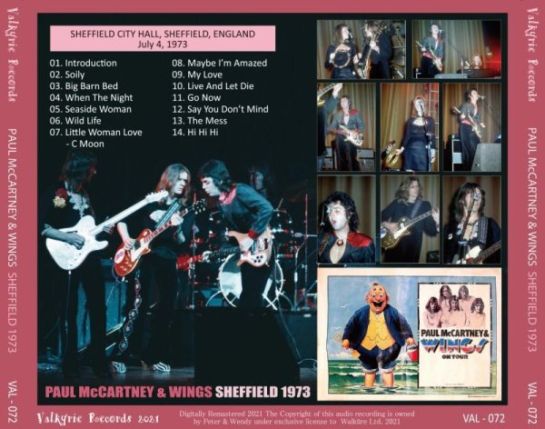 Photo2: PAUL McCARTNEY - 1973 WINGS SHEFFIELD CD [MISTERCLAUDEL] (2)