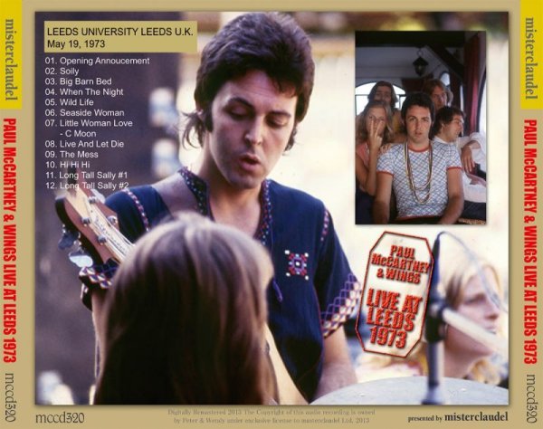 Photo2: PAUL McCARTNEY - LIVE AT LEEDS 1973 CD [MISTERCLAUDEL] (2)