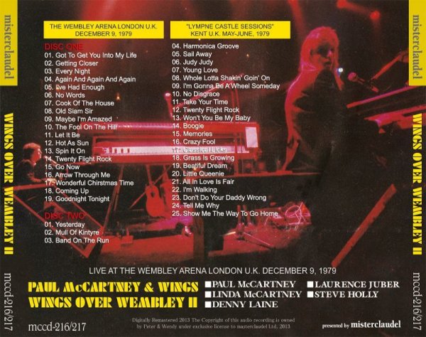 Photo2: PAUL McCARTNEY - WINGS OVER WEMBLEY II 2CD [MISTERCLAUDEL] (2)