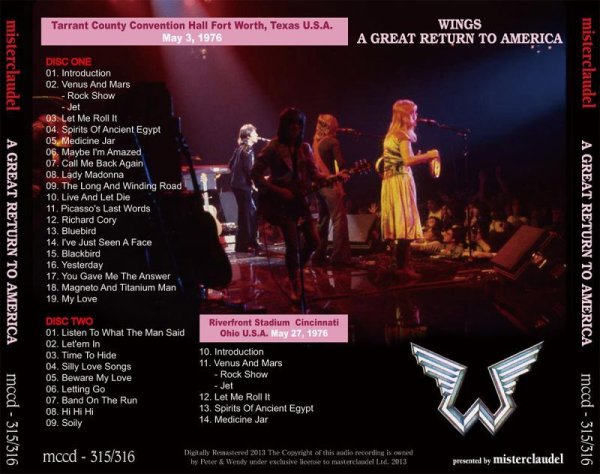 Photo2: PAUL McCARTNEY - A GREAT RETURN TO AMERICA 2CD [MISTERCLAUDEL] (2)