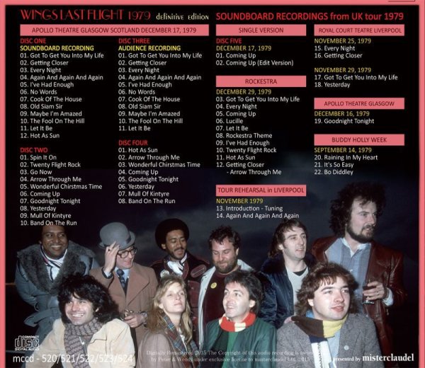 Photo2: PAUL McCARTNEY - WINGS LAST FLIGHT definitive edition 5CD [MISTERCLAUDEL] (2)