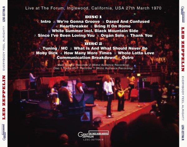 Photo2: LED ZEPPELIN - EVERYBODY FEEL ALRIGHT? 2CD [GRAF ZEPPELIN] (2)