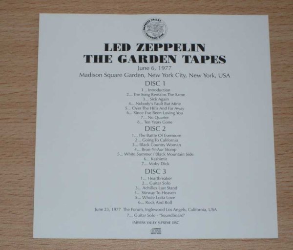 Photo7: LED ZEPPELIN - MAGICAL SOUND BOOGIE 6CD 3CD + Bonus 3CD 1st EDITION LIMITED 100 COPIES ONLY [EMPRESS VALLEY] ★★★STOCK ITEM / OUT OF PRINT ★★★ (7)