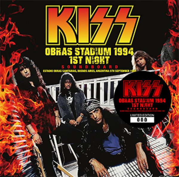 Photo1: KISS - OBRAS STADIUM 1994 1ST NIGHT: SOUNDBOARD 2CD plus Bonus DVDR "OBRAS STADIUM 1994 1ST NIGHT: THE VIDEO" [ZODIAC 589] (1)